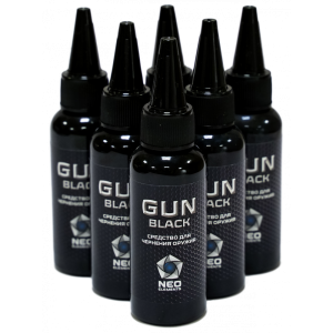 CРЕДСТВО ДЛЯ ДЕКОРАТИВНОГО ЧЕРНЕНИЯ (ВОРОНЕНИЯ) МЕТАЛА «GUN BLACK» 50 МЛ