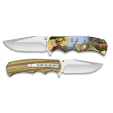 18257+3D011 Albainox Deer hunting 3D penknife.Bl 8.8