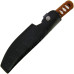 Tokisu knife. Leather sheath. Strung CNC