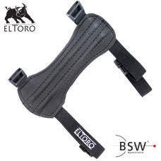 elTORO Traditioneller Armschutz Kurz - Black Edition	