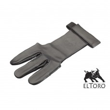 elTORO Traditioneller Schießhandschuh Black Larp	