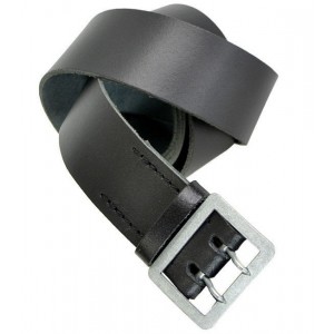 MIL-TEC LEATHER POLICE BELT BLACK